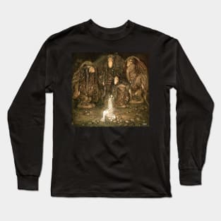 Look at them, mother Troll said. Look at my sons! You won't find more beautiful trolls on this side of the moon, 1915, John Bauer Long Sleeve T-Shirt